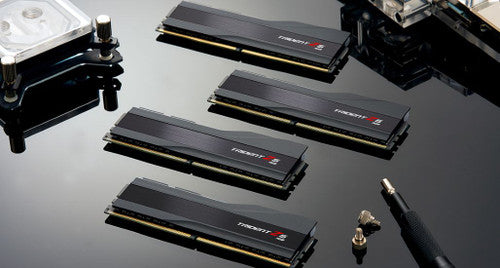 G.Skills Trident Z5 RGB 32GB (2x16GB) DDR5 PC5-51200 6400MHz CL32-39-39-102 1.40V Intel XMP 3.0 gaming ram memory - black G.Skills Trident Z5 RGB 32GB (2x16GB) DDR5 PC5-51200 6400MHz CL32-39-39-102 1.40V Intel XMP 3.0 gaming ram memory - black
